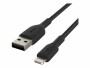 BELKIN USB-Ladekabel Braided Boost Charge USB A - Lightning