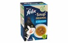 Felix Nassfutter Soup Original Fisch 6 x 48g, Tierbedürfnis