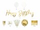 Partydeco Partyset Birthday gold 7-teilig, Gold, Packungsgrösse: 1