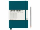 Leuchtturm Notizbuch Medium A5, Liniert, 2-teilig, Pacific Grün