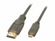LINDY - High-Speed-HDMI-Kabel, Typ A/D (Micro)