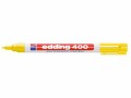 edding Permanent-Marker 400 Gelb, Strichstärke: 1.0 mm