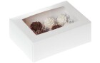 House of Marie Cupcake-Box für 12 Mini Cupcakes, 2 Stück, Detailfarbe