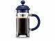 Bodum Kaffeebereiter Caffettiera 0.35 l, Dunkelblau, Materialtyp