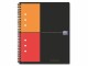 Oxford Notizbuch International Notebook, A5 +, Kariert, Grau