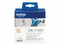 Brother DK-11207 - Schwarz auf Weiß - 100) CD/DVD-Etiketten