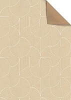 STEWO Geschenkpapier Anteo 2514575550 100x70cm beige FSC