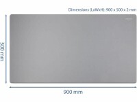 DeLock Mausmatte 900 x 500 x 2 mm Grau