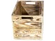 Holz Zollhaus Aufbewahrungskiste Vintage geflammt 33 x 38 cm