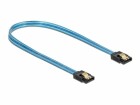 DeLock SATA-Kabel UV Leuchteffekt blau 0.7