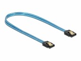 DeLock SATA-Kabel UV Leuchteffekt blau 70 cm, Datenanschluss