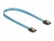 Bild 1 DeLock SATA-Kabel UV Leuchteffekt blau 70 cm, Datenanschluss