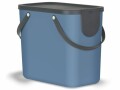 Rotho Recyclingbehälter Albula 25 l, Blau, Material: Recycling