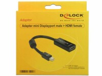 DeLock Adapter Mini-DisplayPort - HDMI, Kabeltyp: Adapter