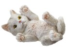 HobbyFun Mini-Tier Katze 4.5 cm, Detailfarbe: Weiss, Material