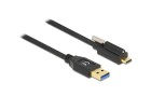 DeLock USB 3.1-Kabel Schraube oben USB A - USB