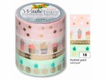 Folia Washi Tape Hotfoil gold 4er Farbe: