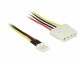 DeLock Stromkabel Floppy 4Pin - Molex 15 cm, Kabeltyp