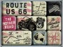 Nostalgic Art Magnet-Set Route 66 1 Stück, Mehrfarbig, Detailfarbe