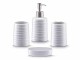 Zeller Present Seifenspender-Set 300 ml Weiss, 4-teilig