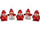 Konstsmide LED-Figur Acryl Schneemänner & Santas, 5er Set