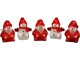 Konstsmide LED-Figur Acryl Schneemänner & Santas, 5er Set