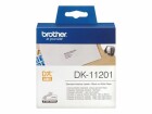 Brother Etiketten DK Label DK-11201 schwarz/weiss Papier