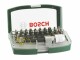Bosch Bit-Set 32-teilig, Set: Ja, Bit-Typ: Philips, Pozidriv, Torx