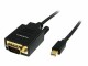 StarTech.com - 6 ft. (1.8 m) Mini Displayport to VGA Cable - 1920x1200 / 1080p - Thunderbolt Compatible - VGA Monitor Cable (MDP2VGAMM6)