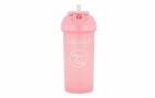 Twistshake Trinkflasche Straw Cup 360ml, Pastel Pink / ab 12 Monaten