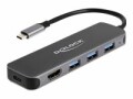 DeLock Dockingstation 3x 3.1 Typ-A + 1x HDMI 4K