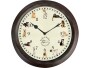 Esschert Design Gartenuhr mit Hundegeräuschen ø 30 cm, Mehrfarbig, Form