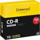 INTENSO   CD-R Slim          80MIN/700MB - 1801622   52x Printable           10 Pcs
