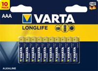 VARTA     VARTA Batterie 4103101461 Longlife, AAA/LR03, 10 Stück