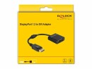 DeLock Adapter DisplayPort 1.2 Stecker zu DVI Buchse 4K Passiv