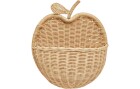 OYOY Wand-Aufbewahrungskorb Apple, 100% Rattan, 31x15.5x35 cm