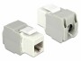 DeLock Keystone-Modul RJ-45 Cat.6, UTP Weiss, Modultyp: Keystone