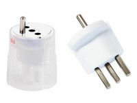 Max Hauri Fixadapter Schuko ? Typ 23 Weiss, Detailfarbe: Weiss