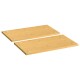 vidaXL Herdabdeckplatten 2 Stk. 50x28x1,5 cm Bambus